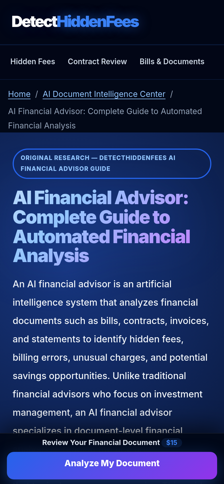 Ai Financial Advisor