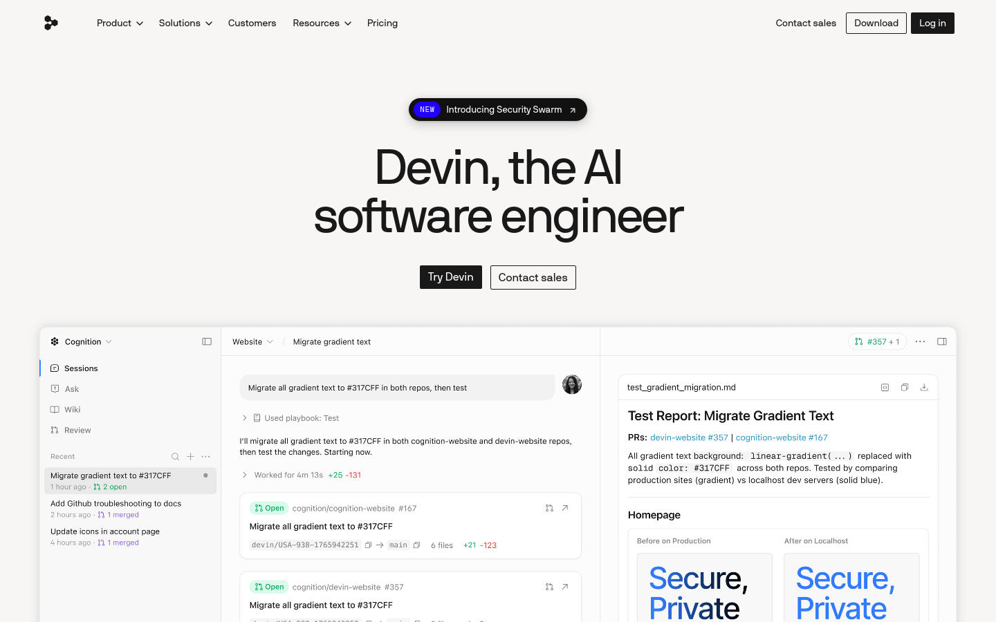 Captured Homepage / Lander