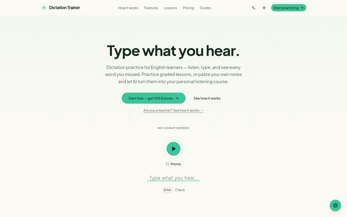 Captured Homepage / Lander