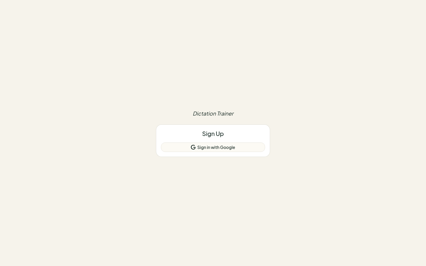 Sign Up