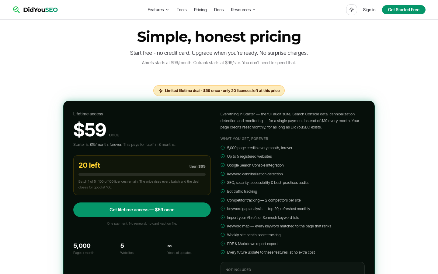 Pricing