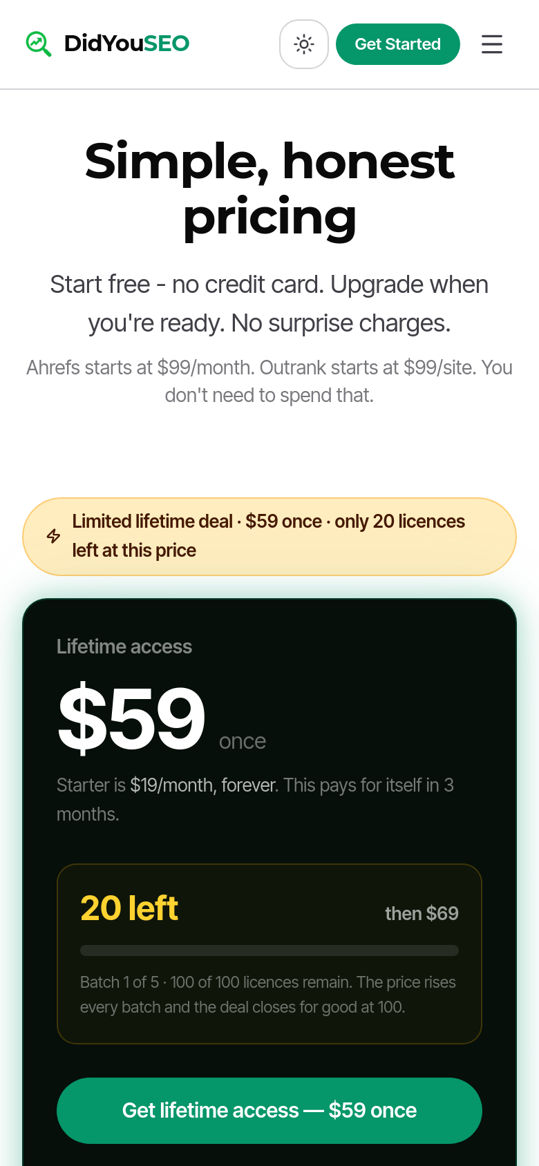 Pricing