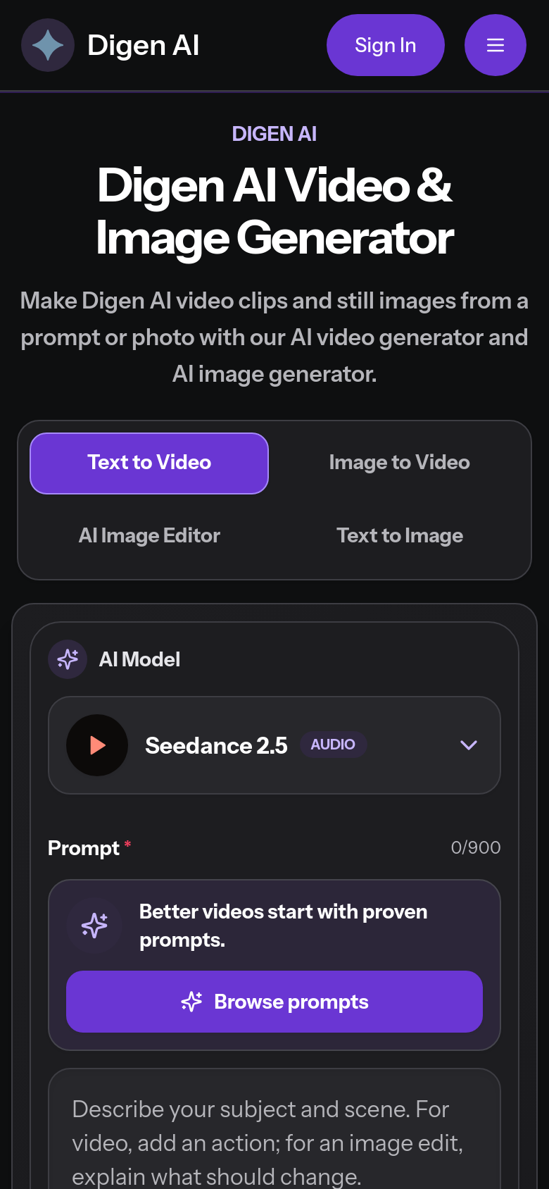 Homepage / Lander