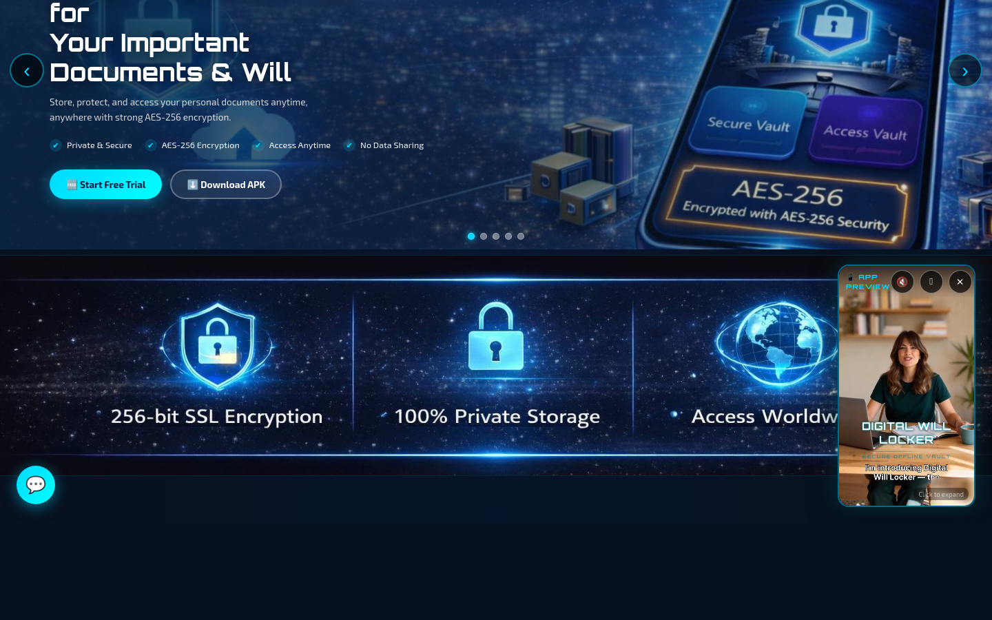 digitalwilllocker.com section