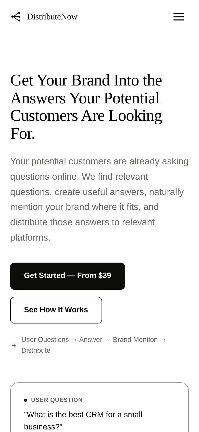 Homepage / Lander
