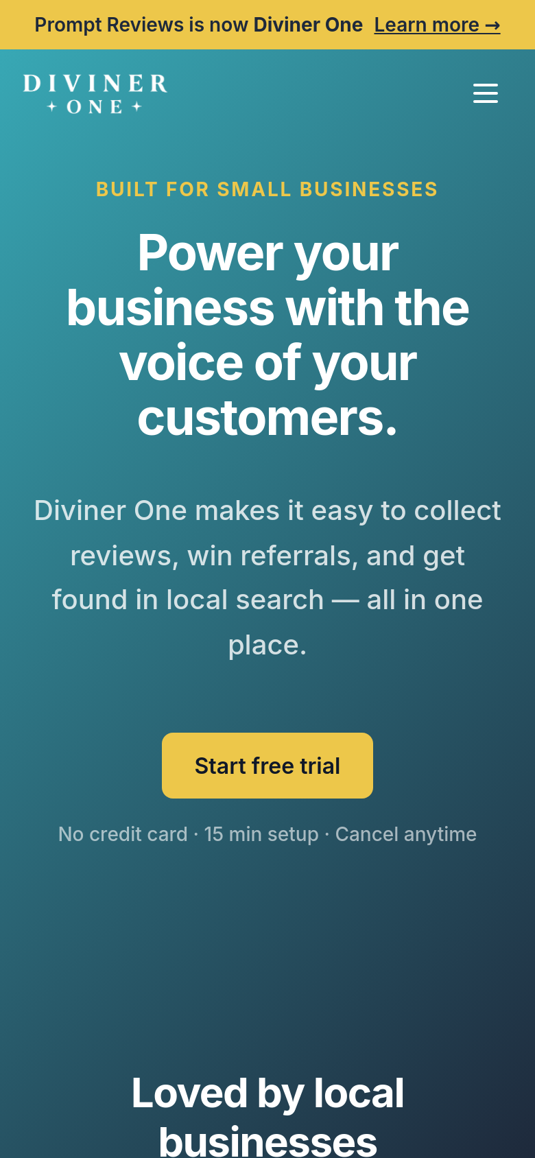 Homepage / Lander