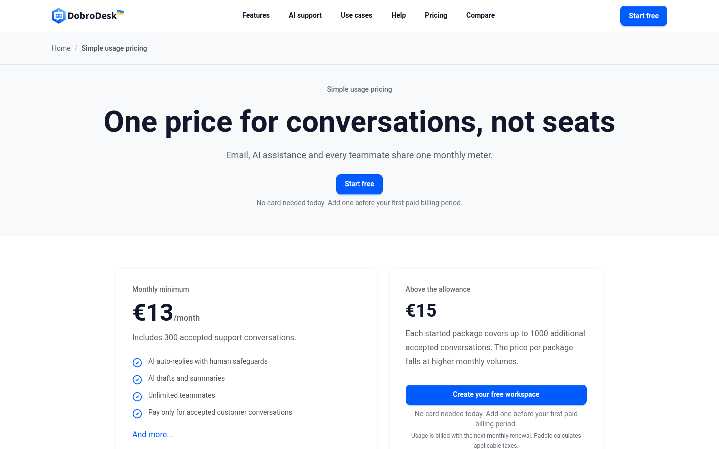 Pricing