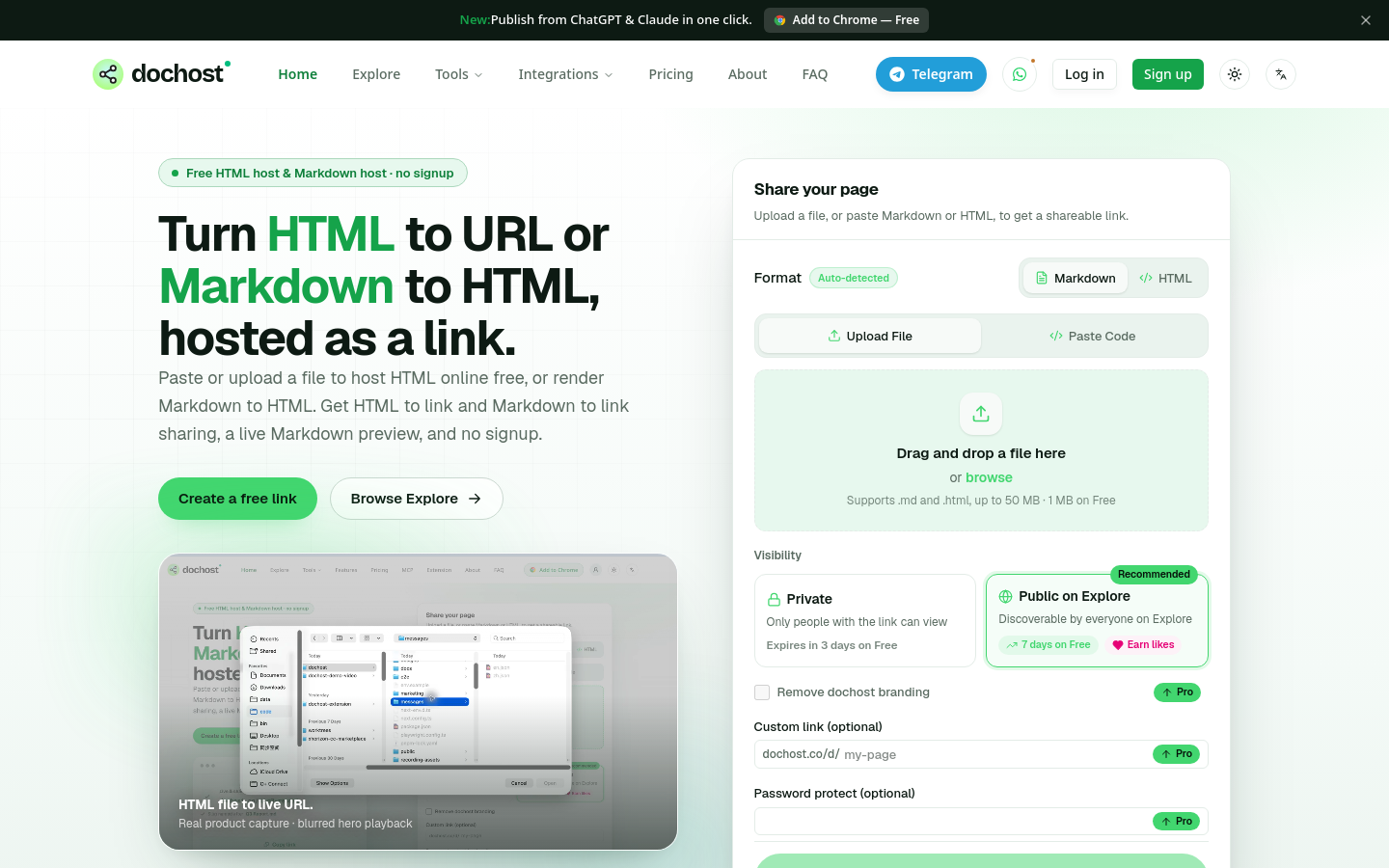 Captured Homepage / Lander