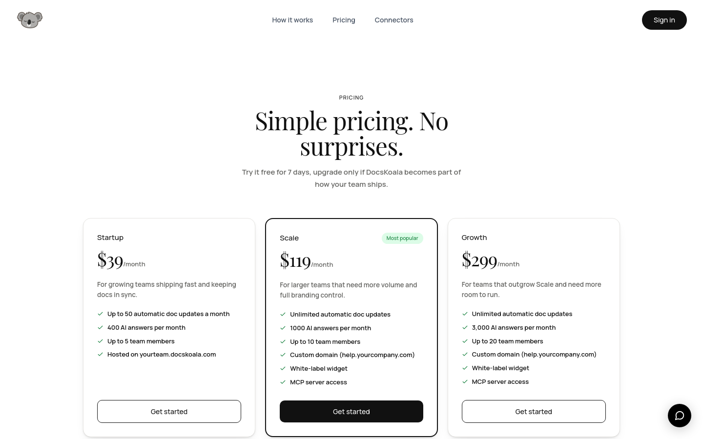Pricing