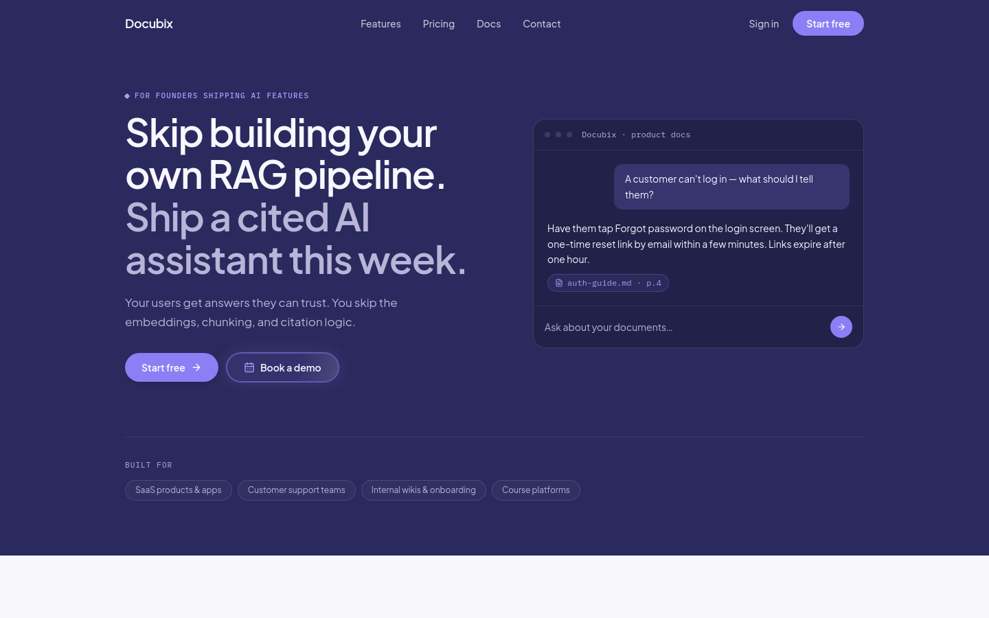 Captured Homepage / Lander
