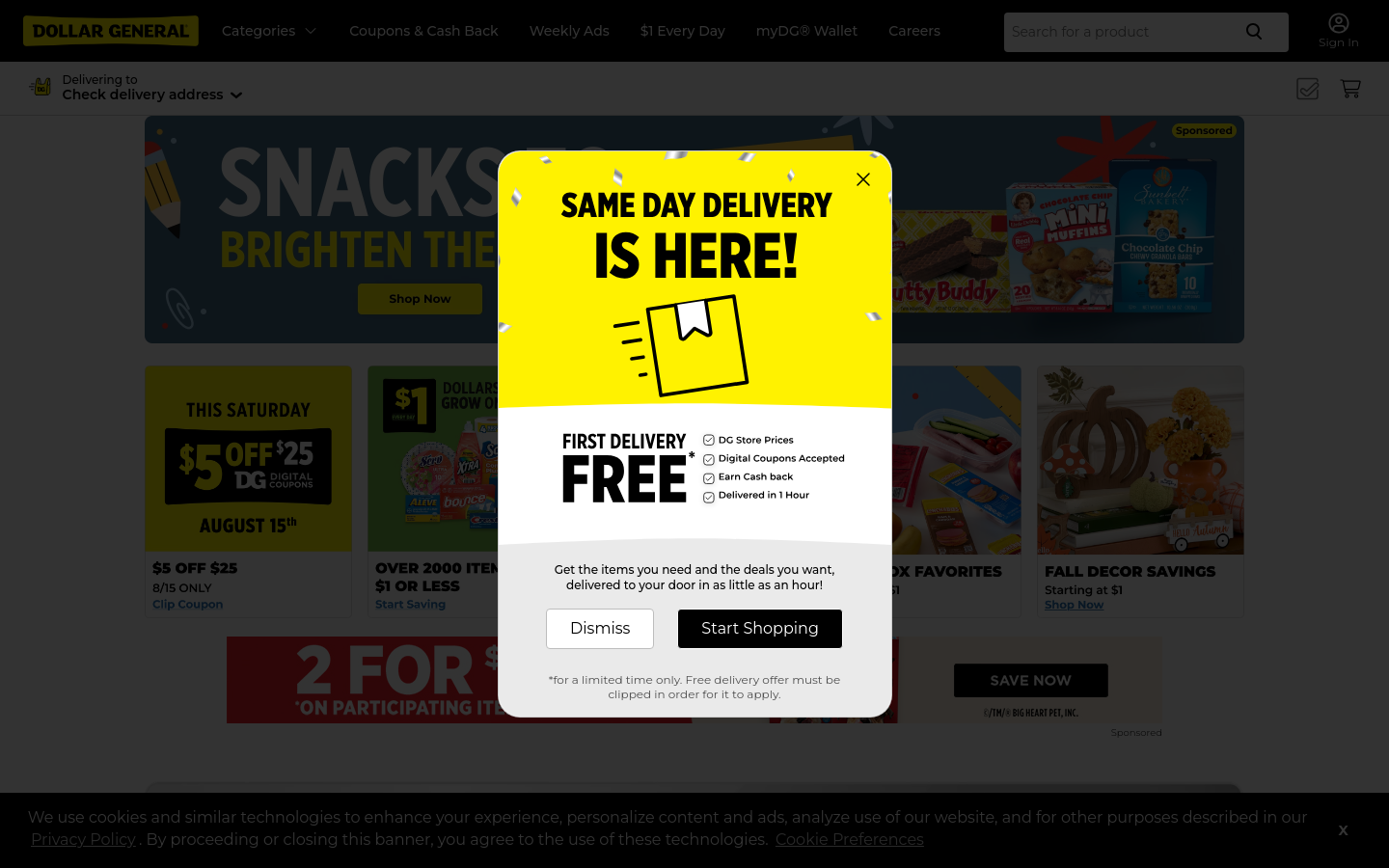 Captured Homepage / Lander