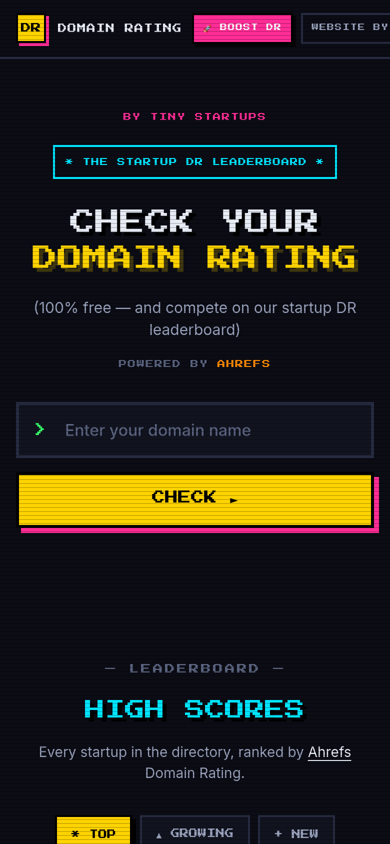 Homepage / Lander