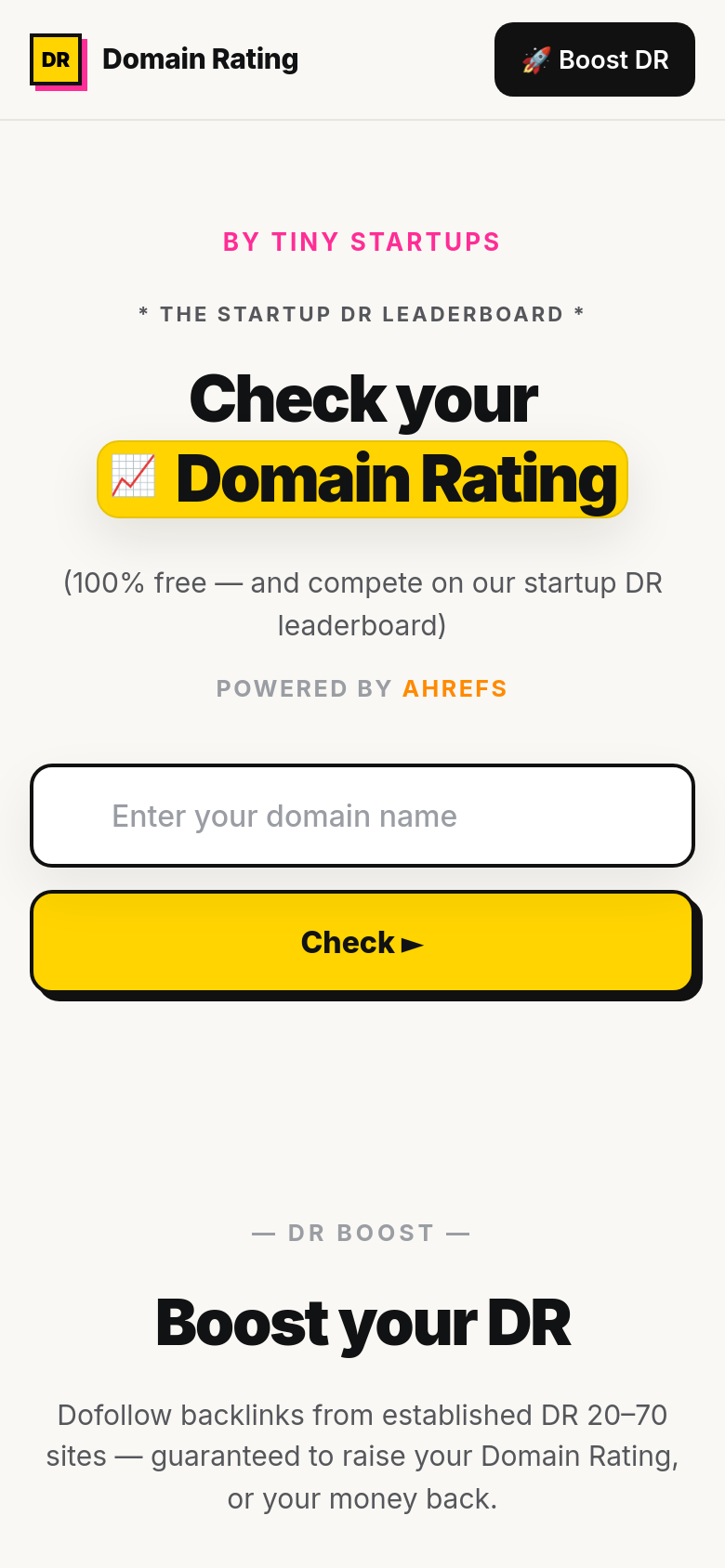 Homepage / Lander
