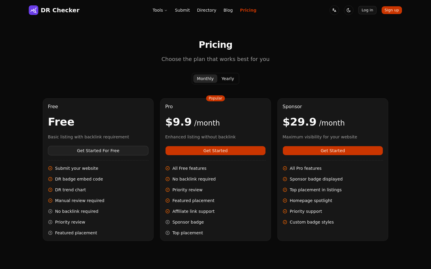 Pricing