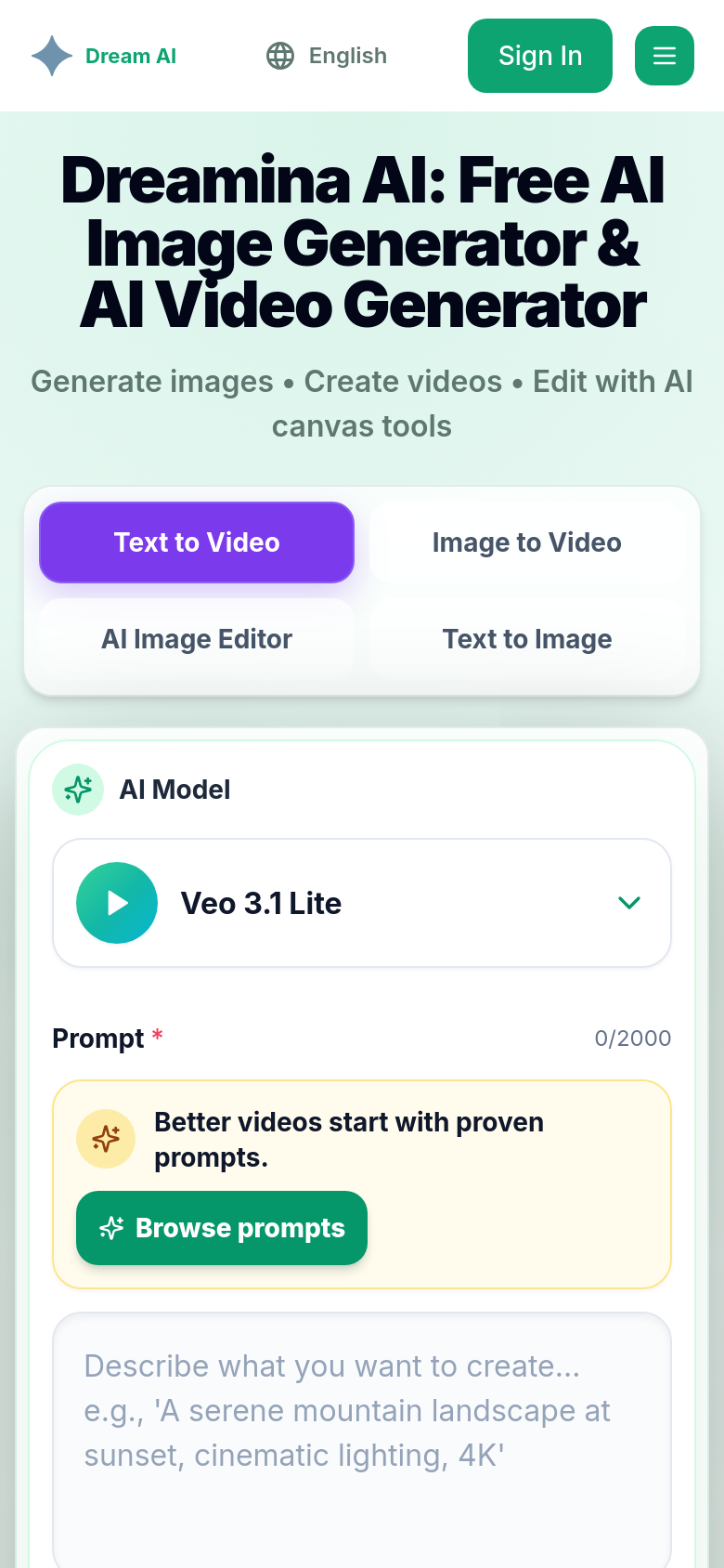 Homepage / Lander