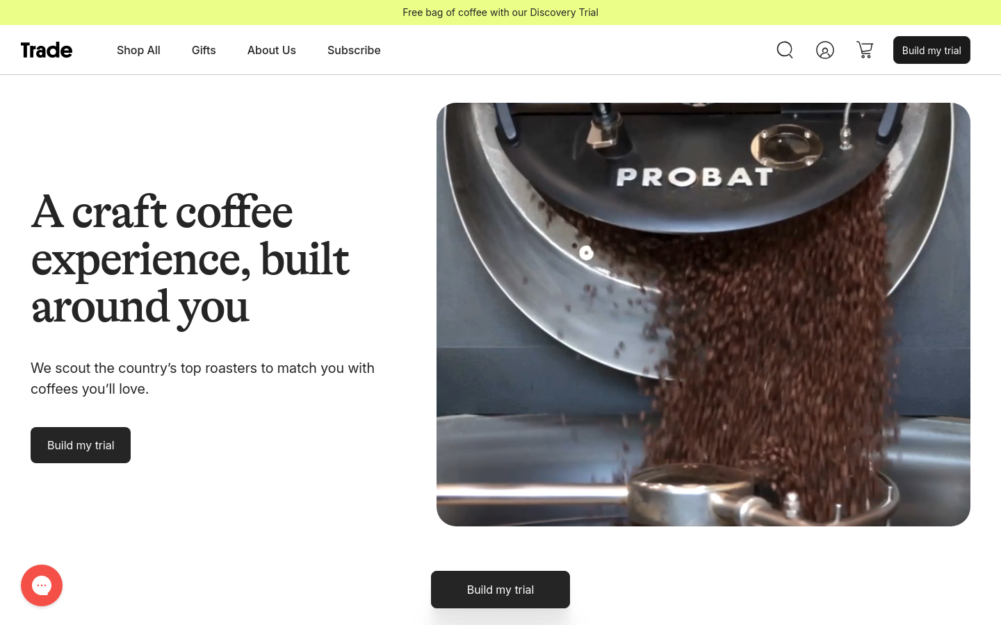 Captured Homepage / Lander