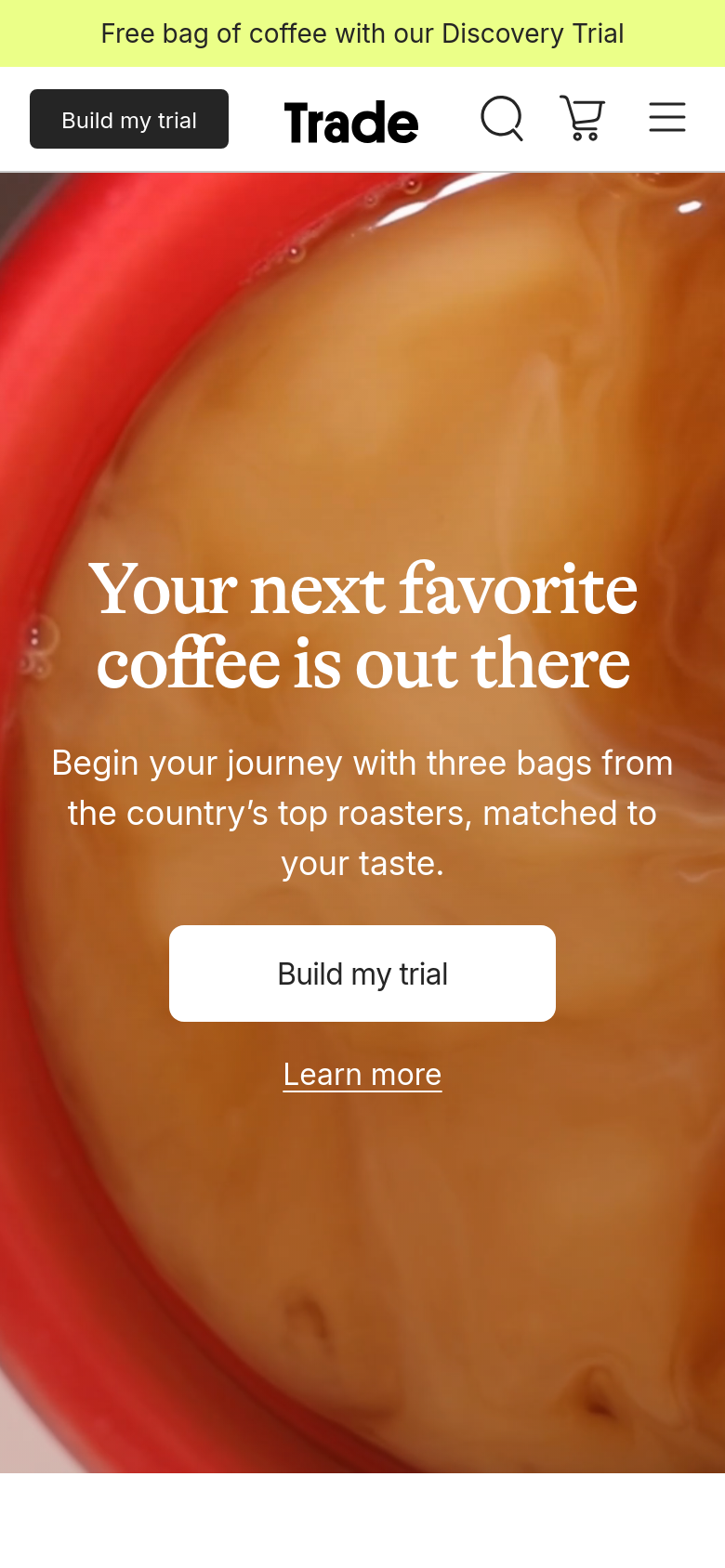 Homepage / Lander