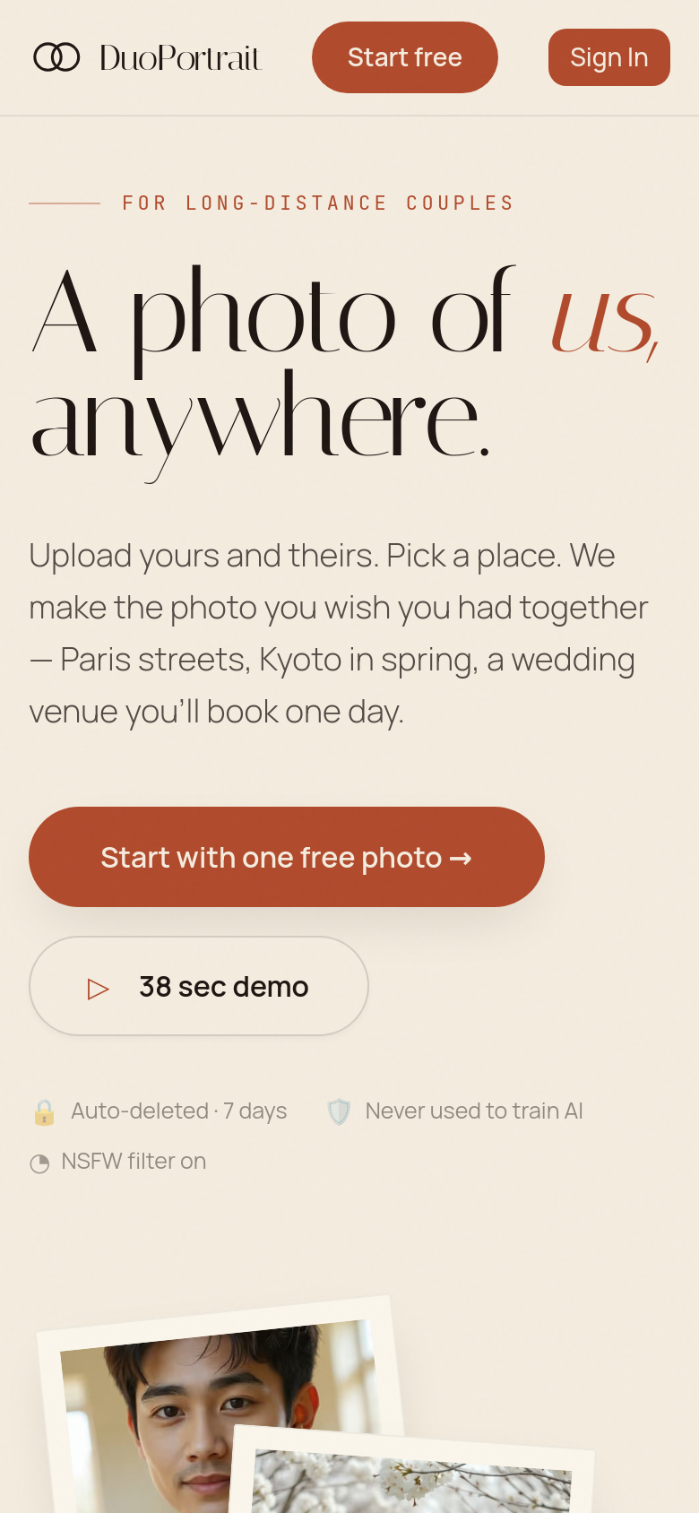 Homepage / Lander