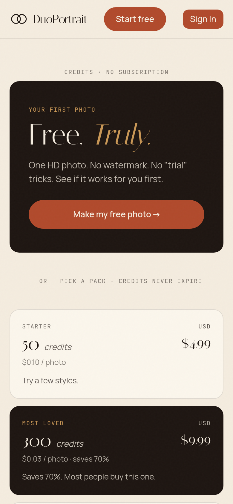 Pricing