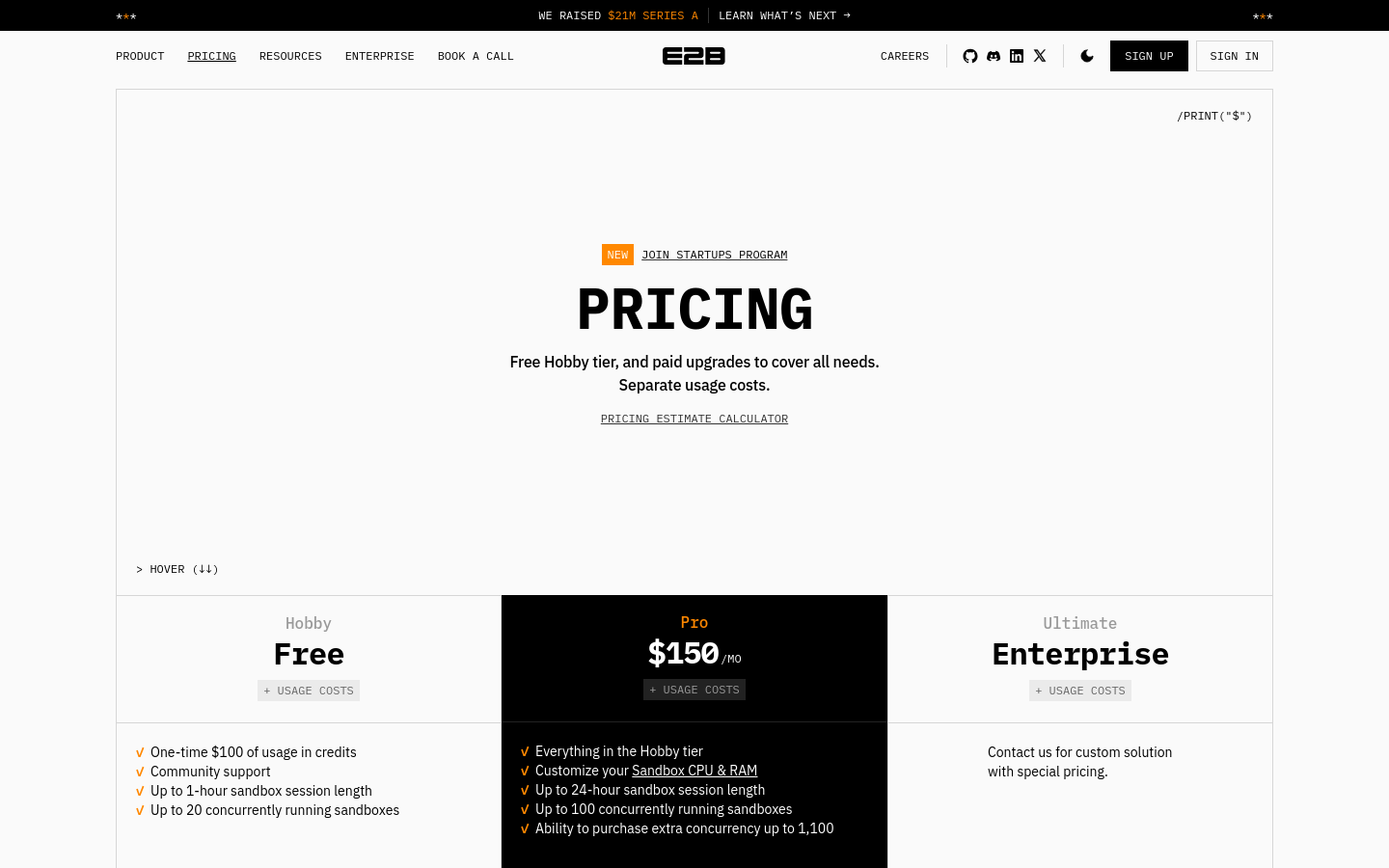 Pricing