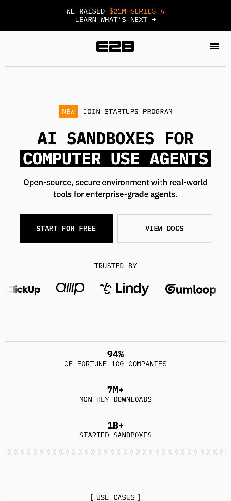 Homepage / Lander
