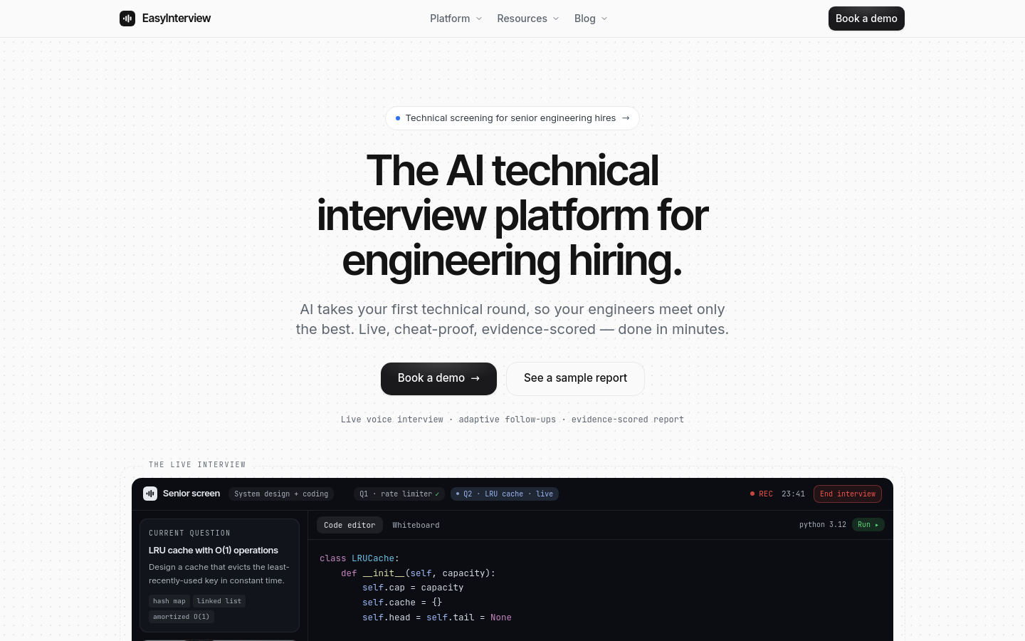 Captured Homepage / Lander