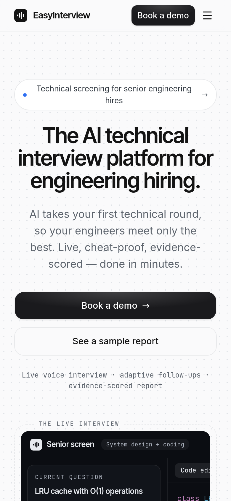 Homepage / Lander
