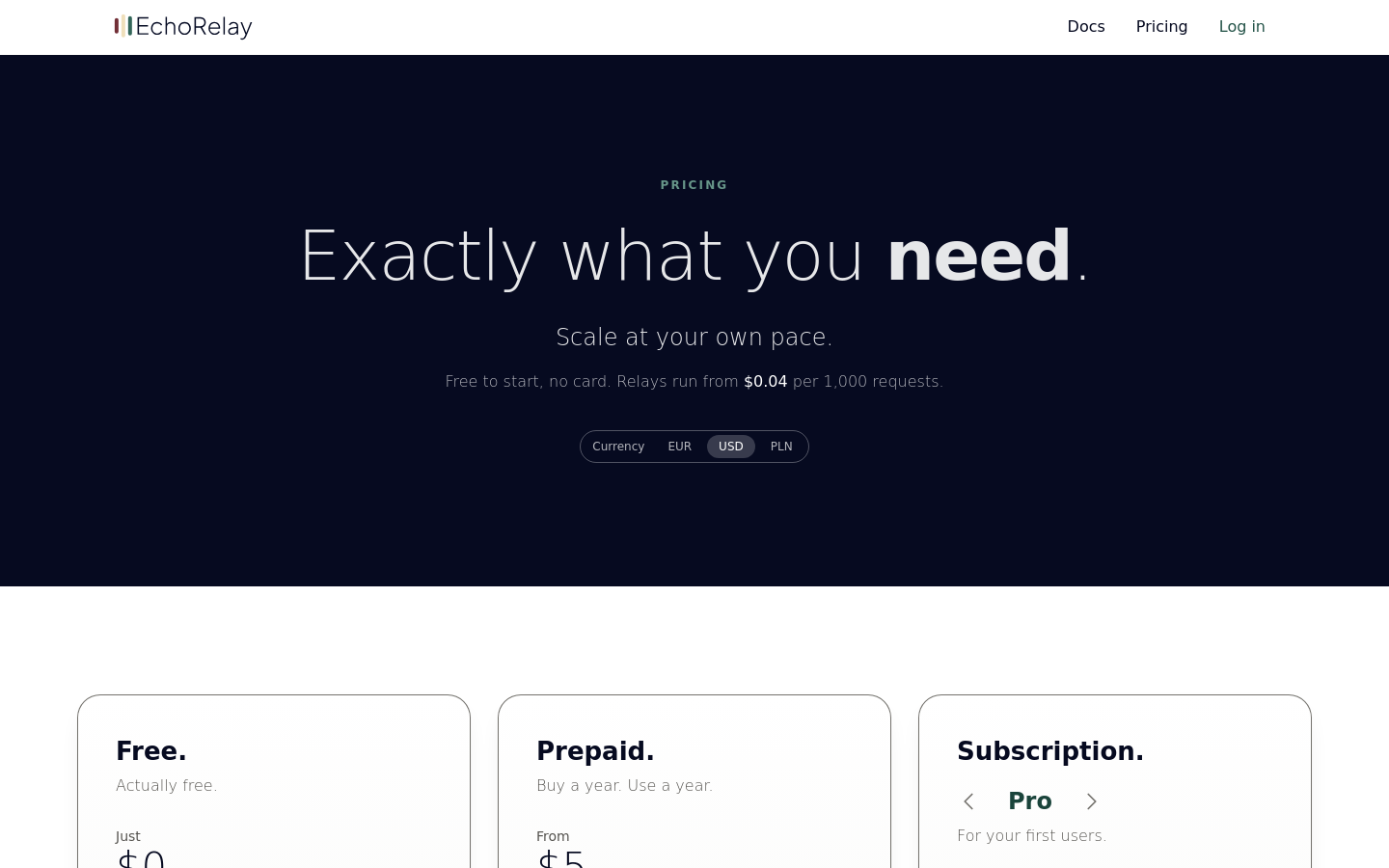 Pricing