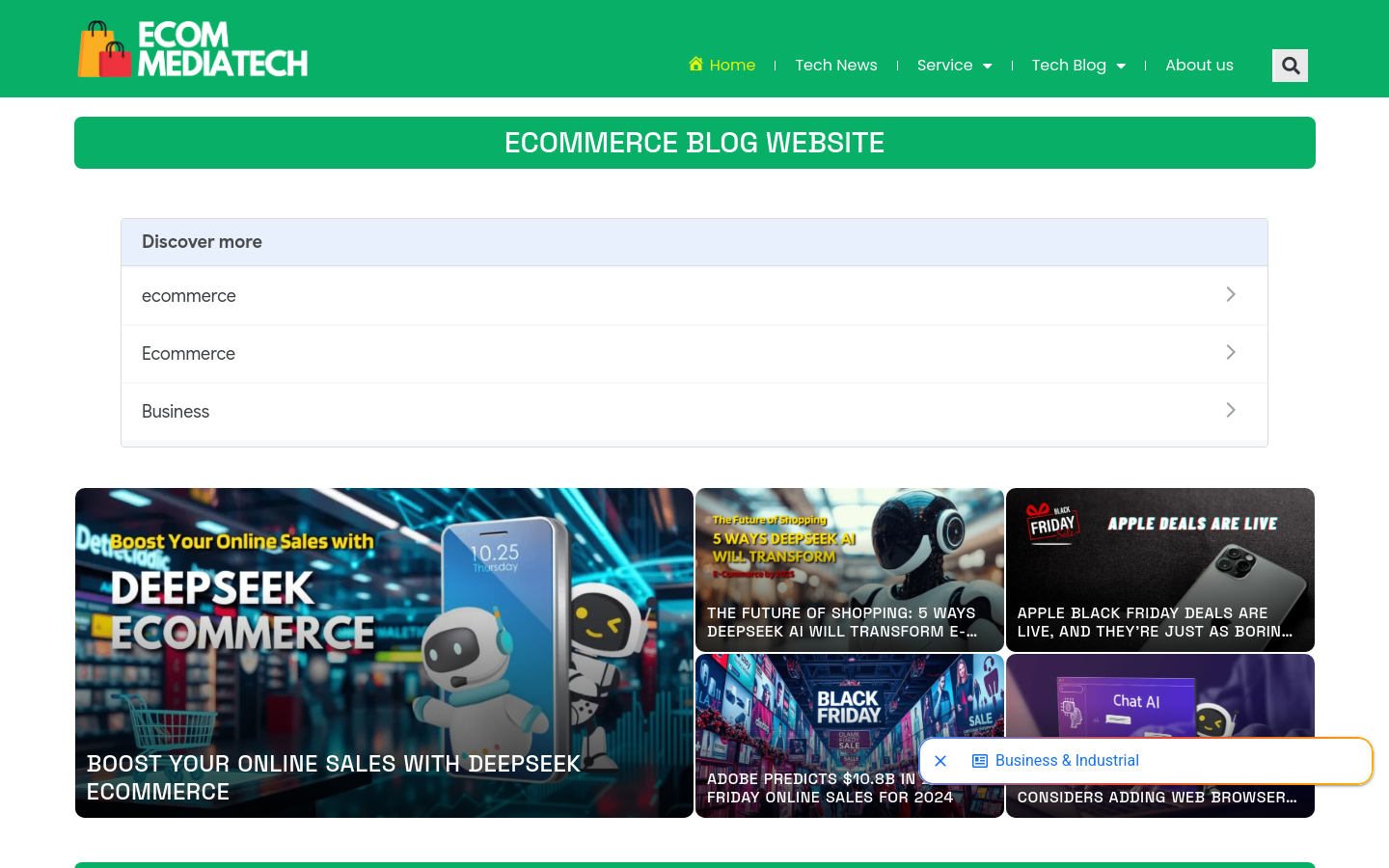 Captured Homepage / Lander