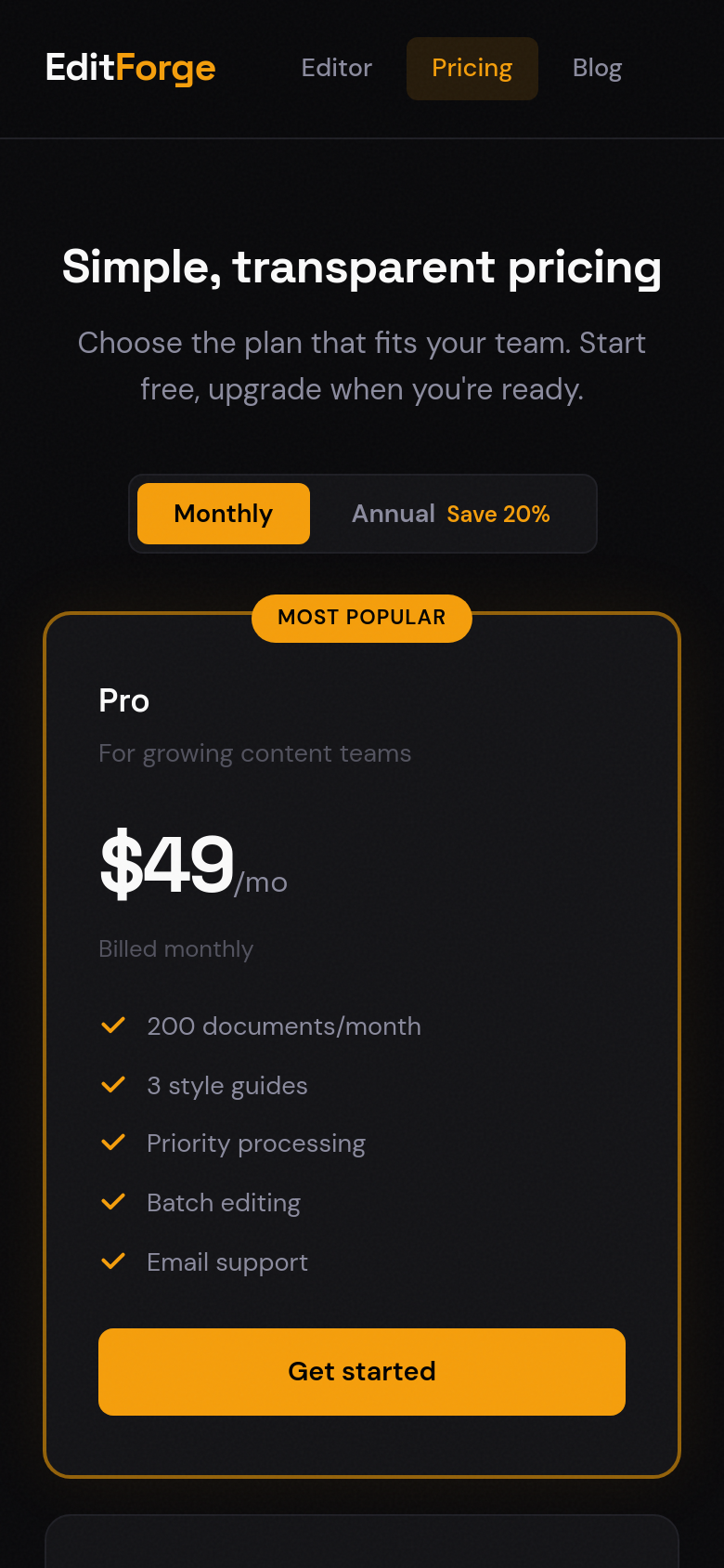 Pricing