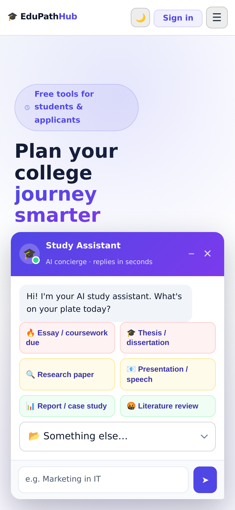 Homepage / Lander