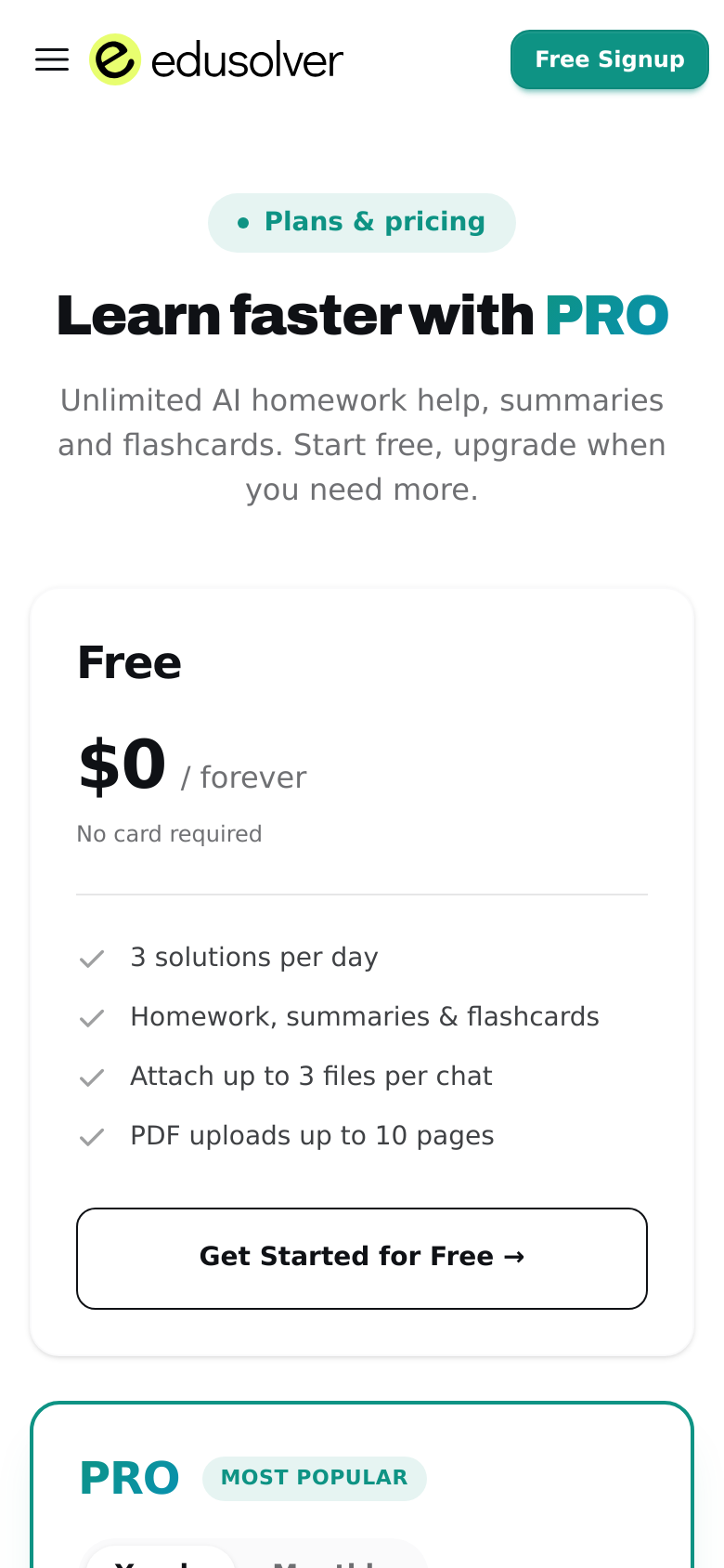 Pricing
