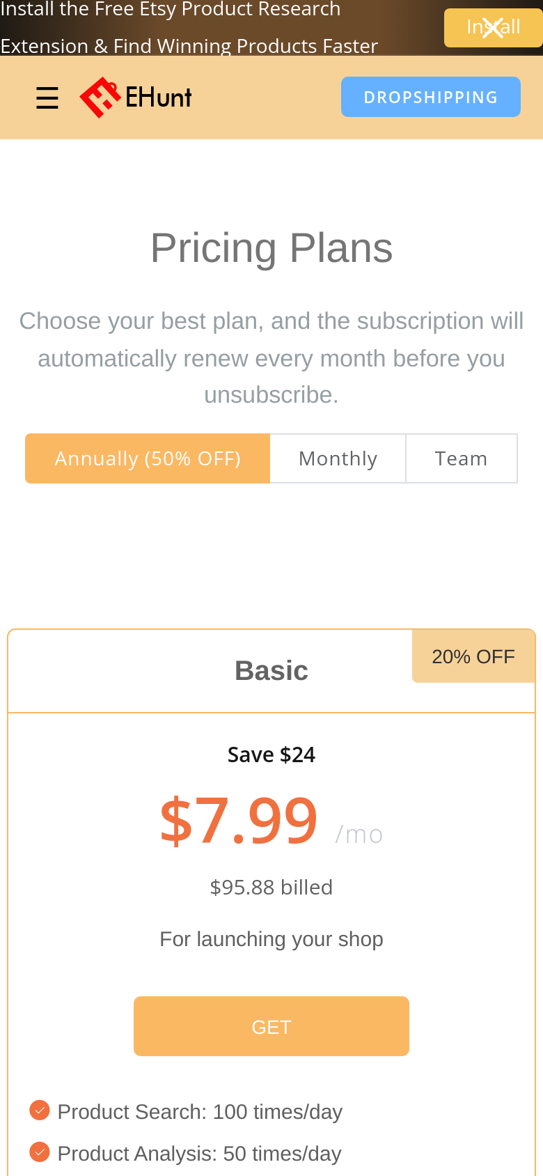 Pricing