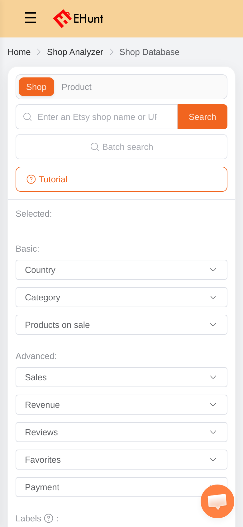 Shop Analyzer