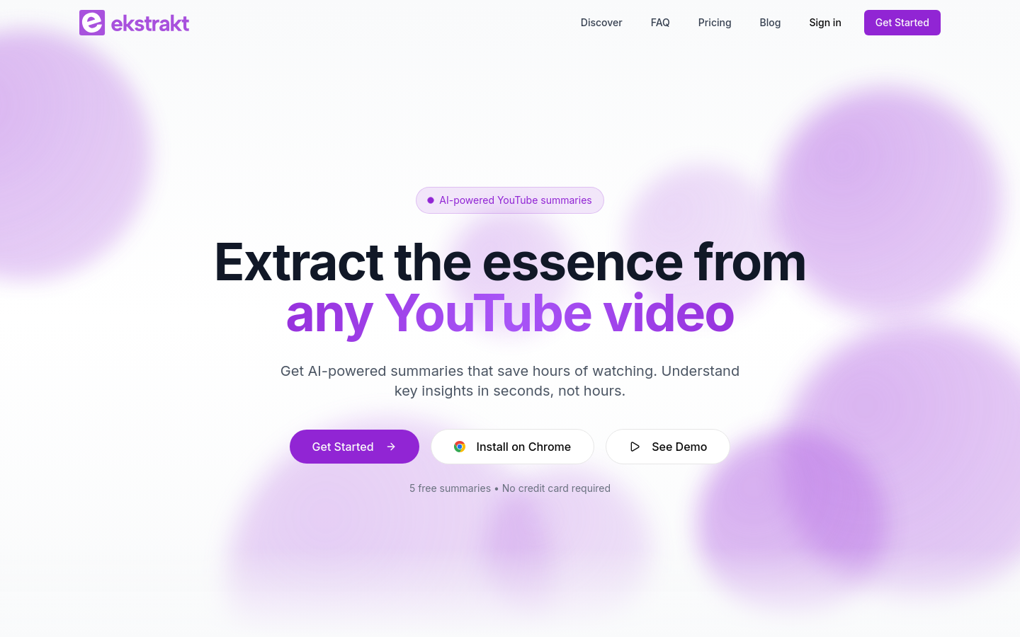 Captured Homepage / Lander