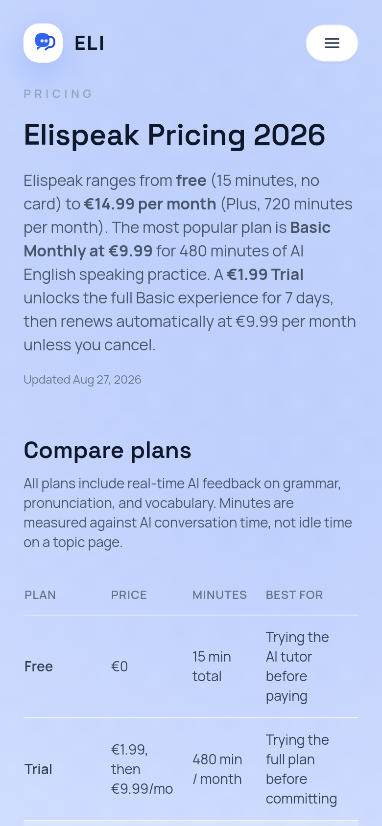 Pricing