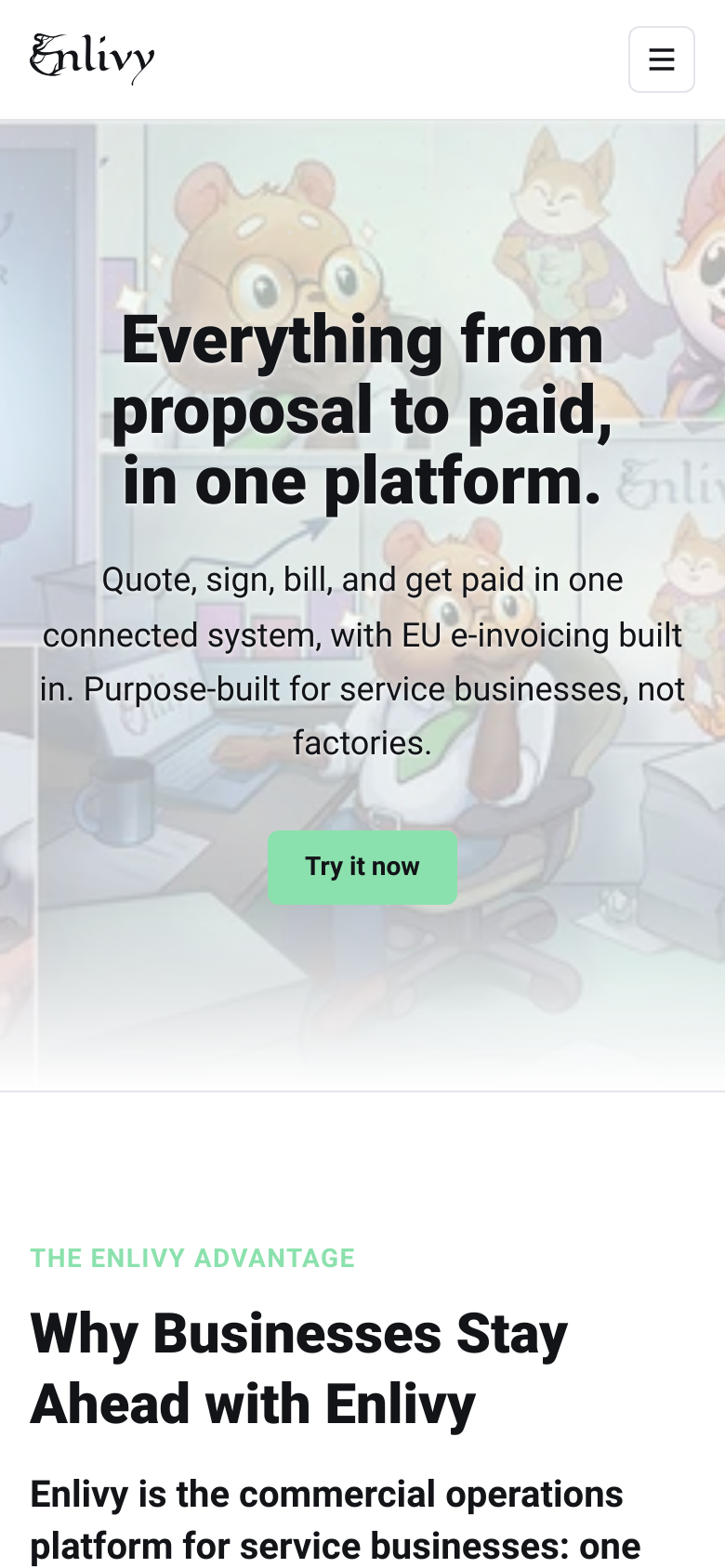 Homepage / Lander