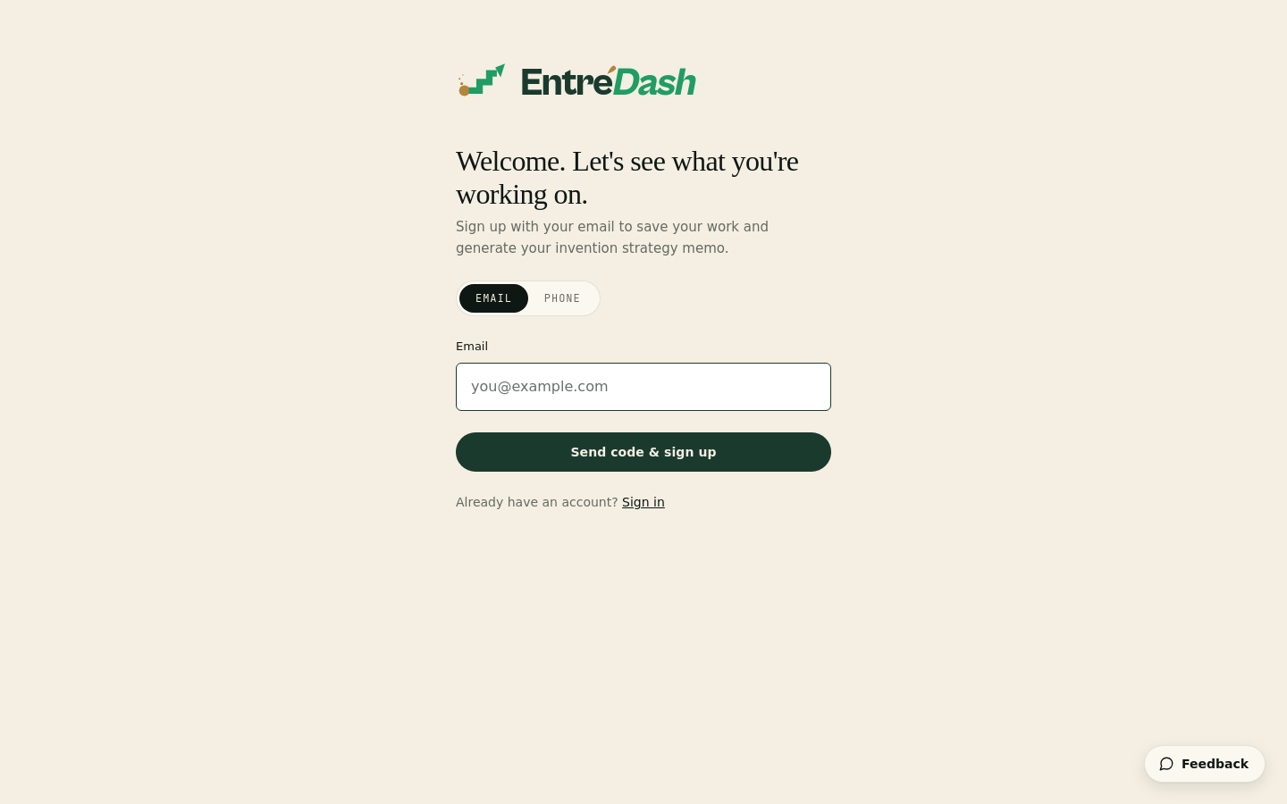Signup