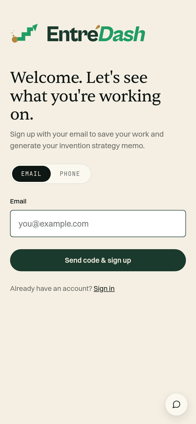 Signup