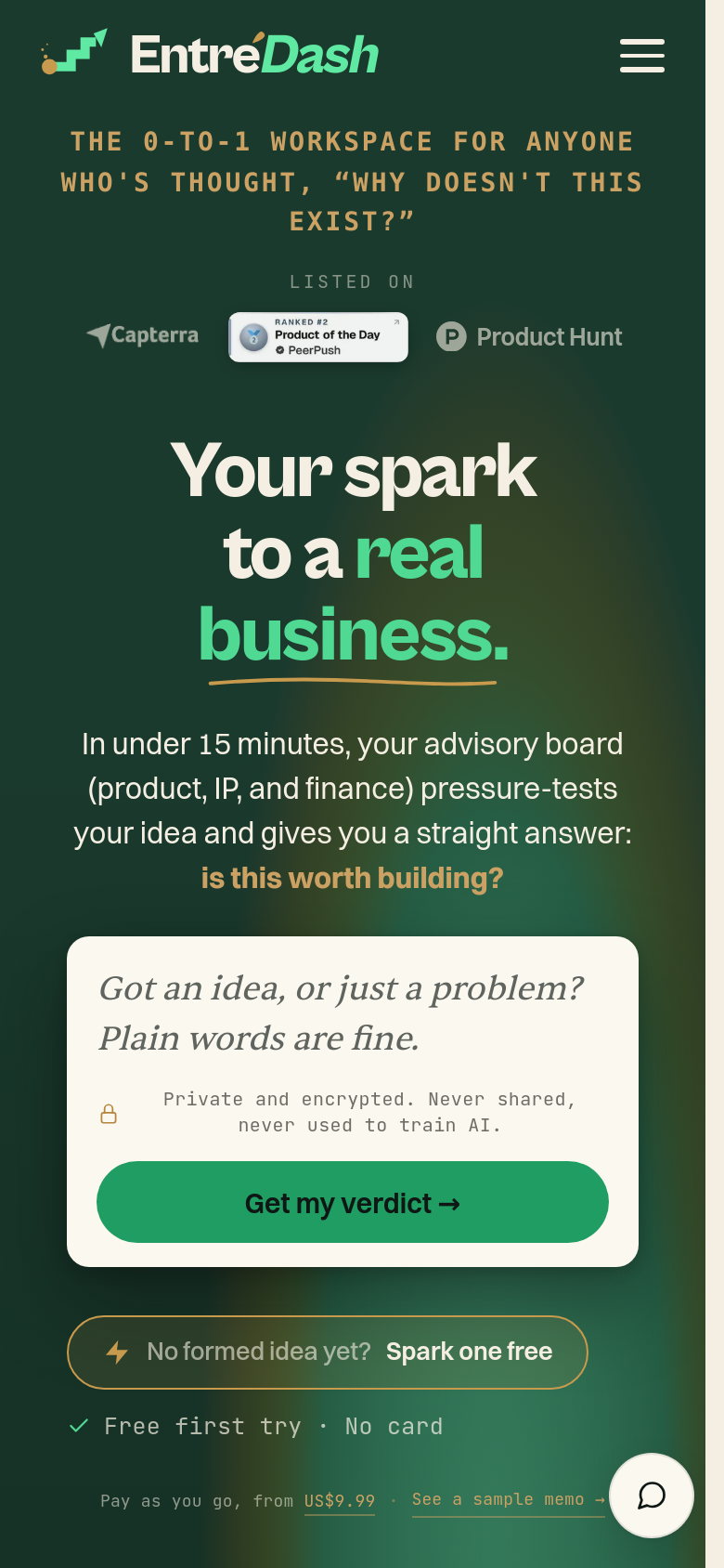 Homepage / Lander
