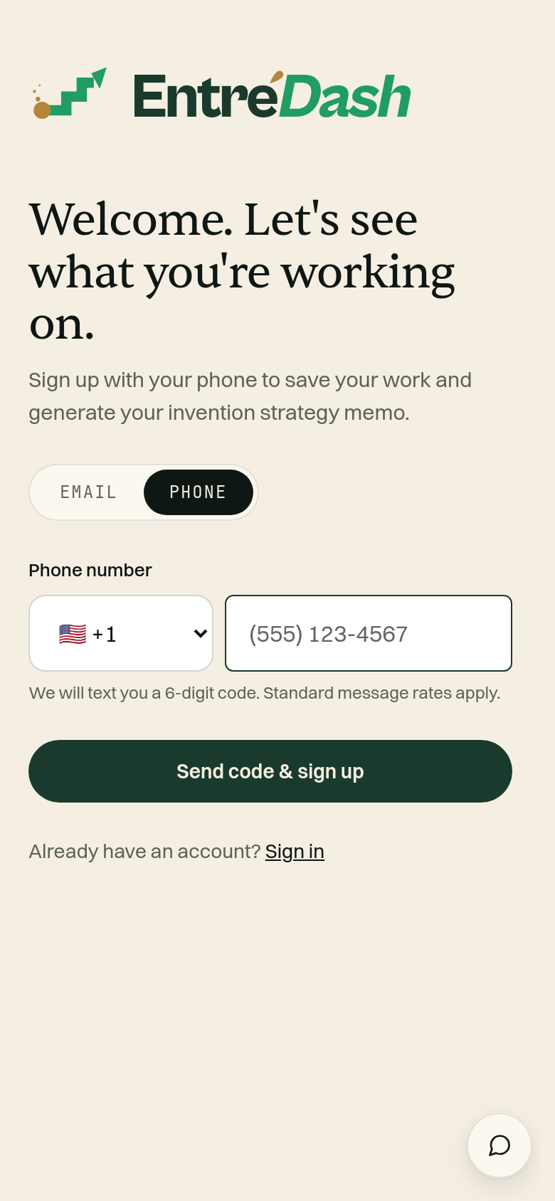 Signup
