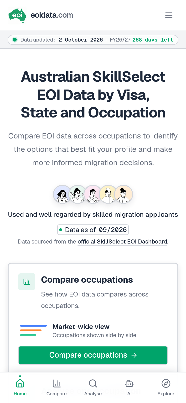 Homepage / Lander