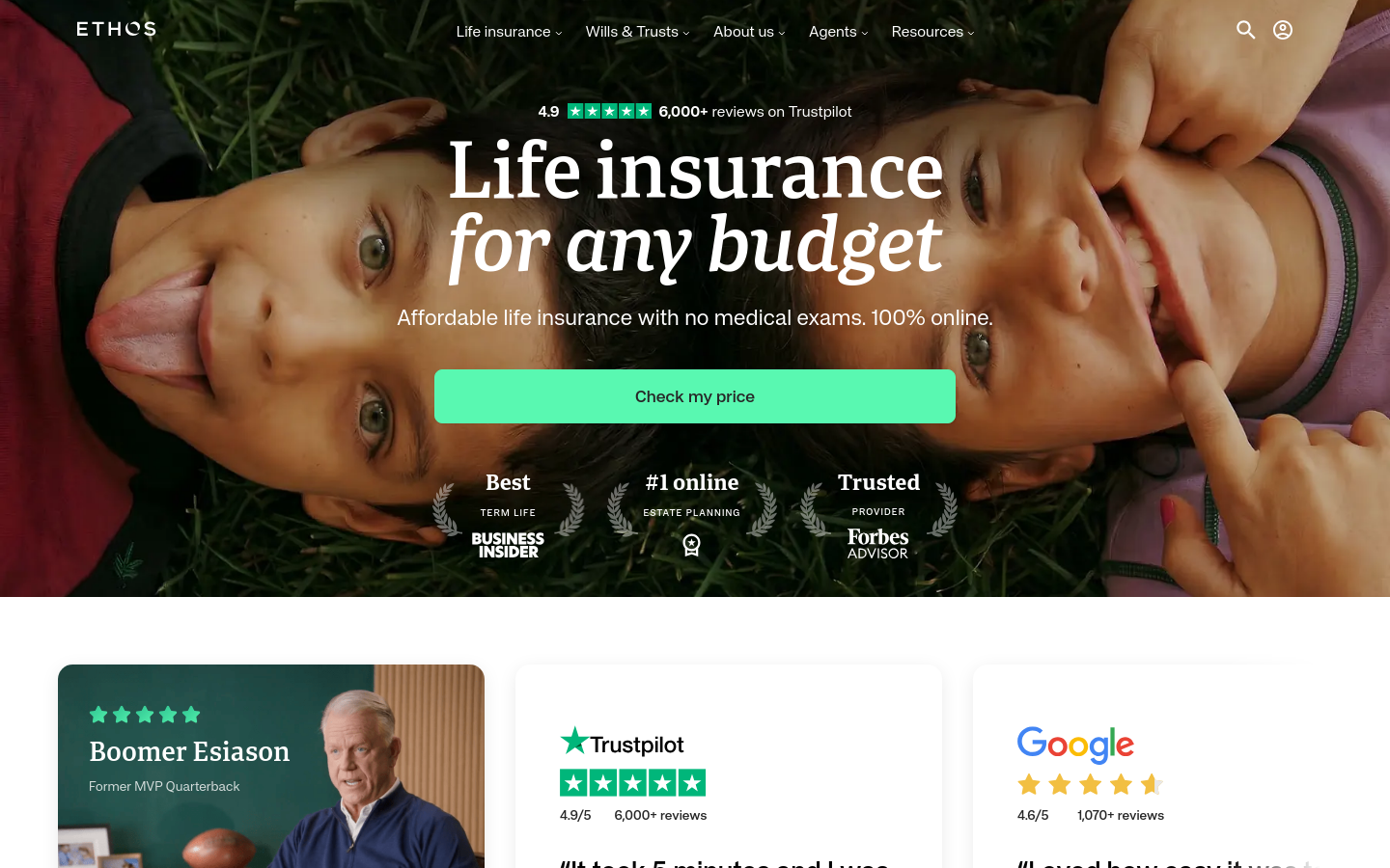 Captured Homepage / Lander