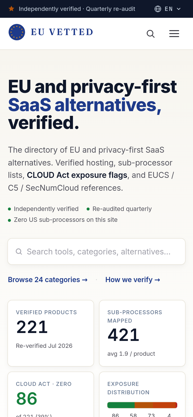 Homepage / Lander