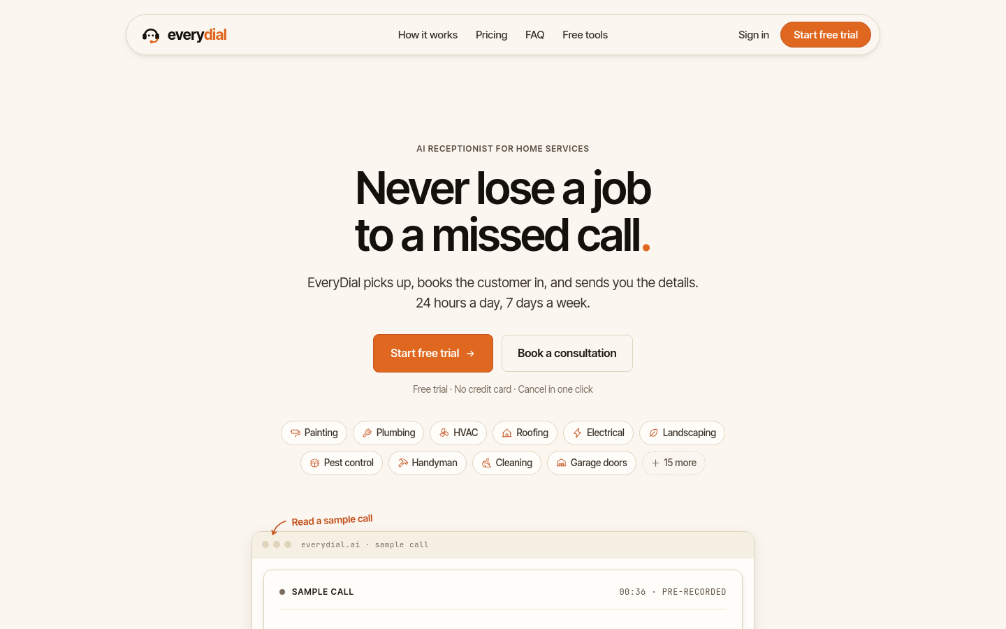 Captured Homepage / Lander