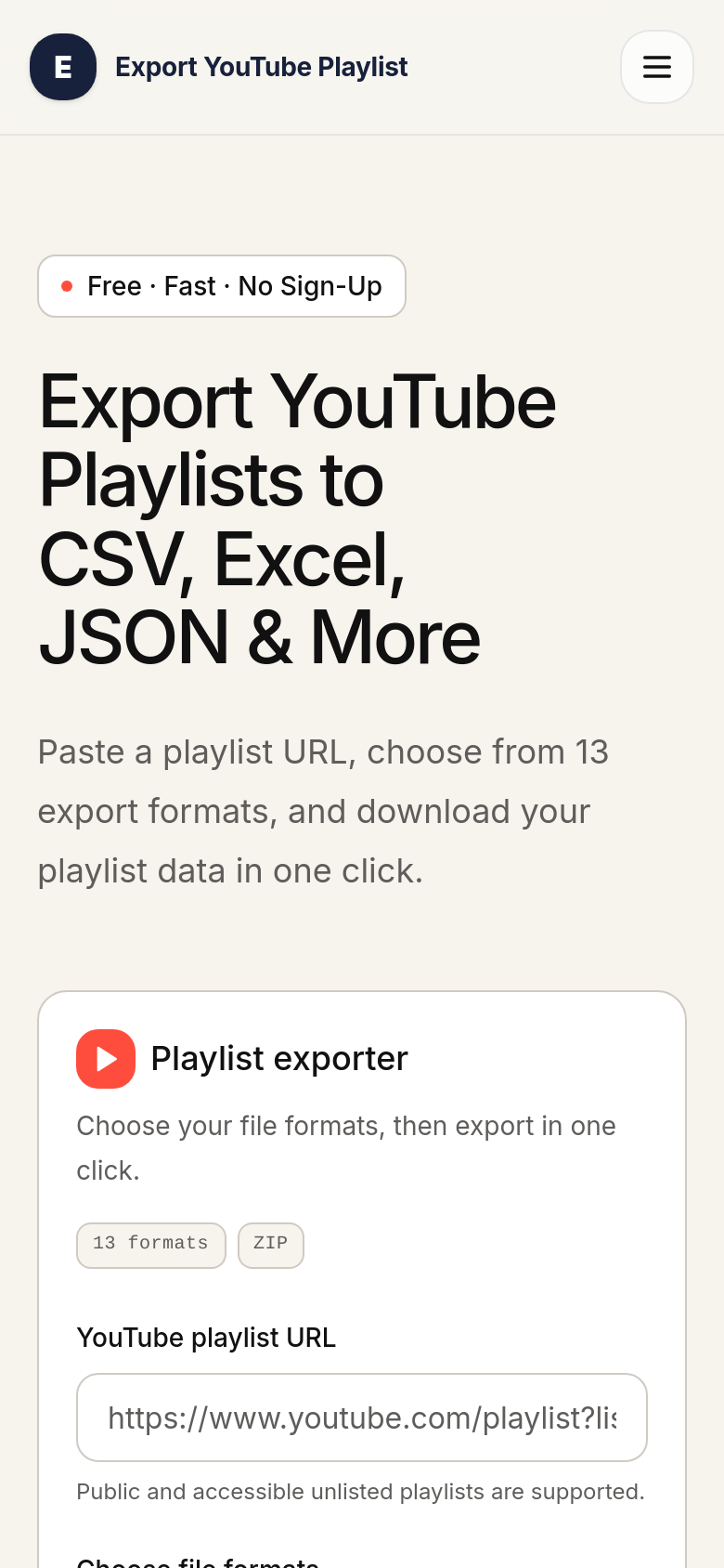 Homepage / Lander