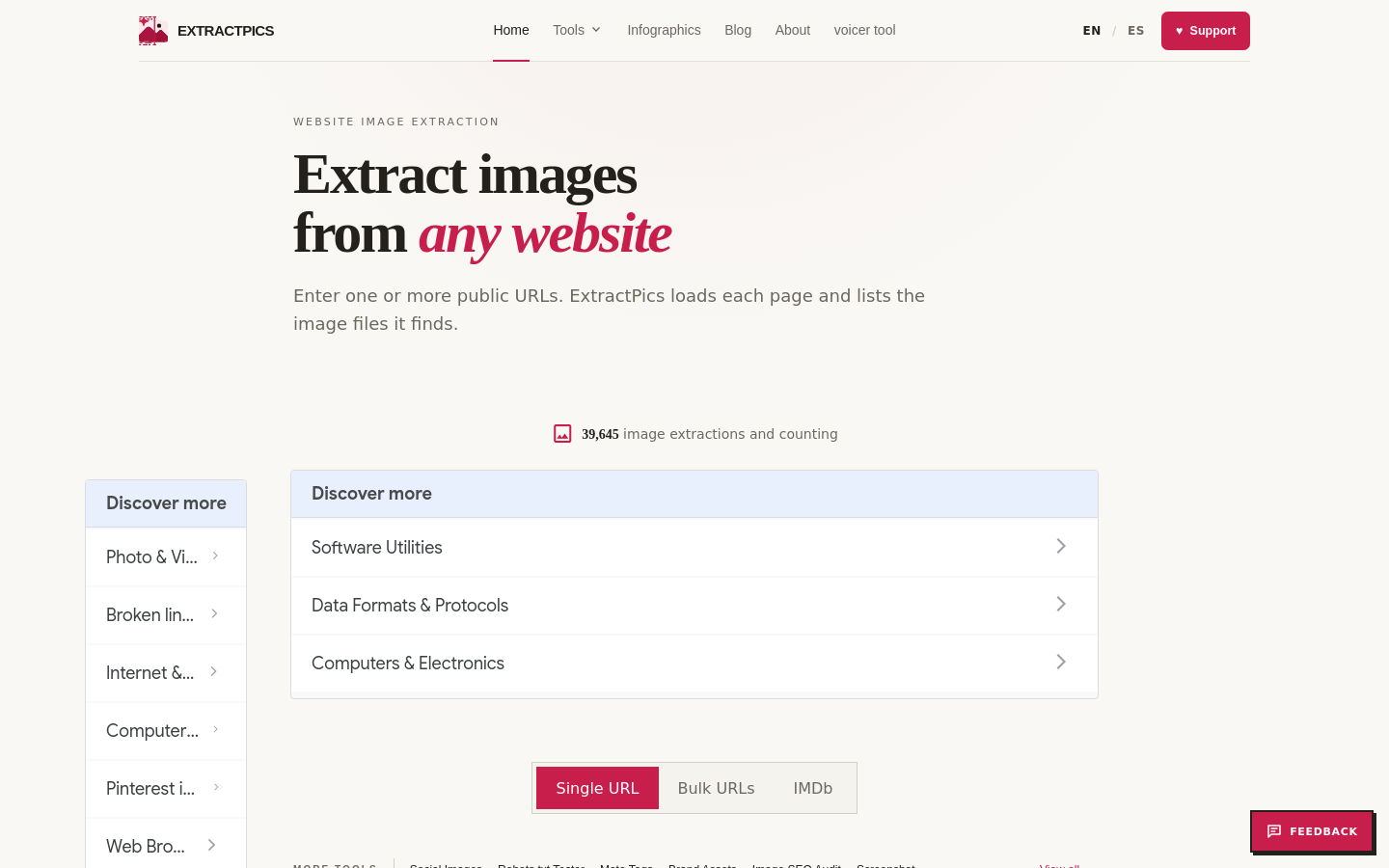 Captured Homepage / Lander