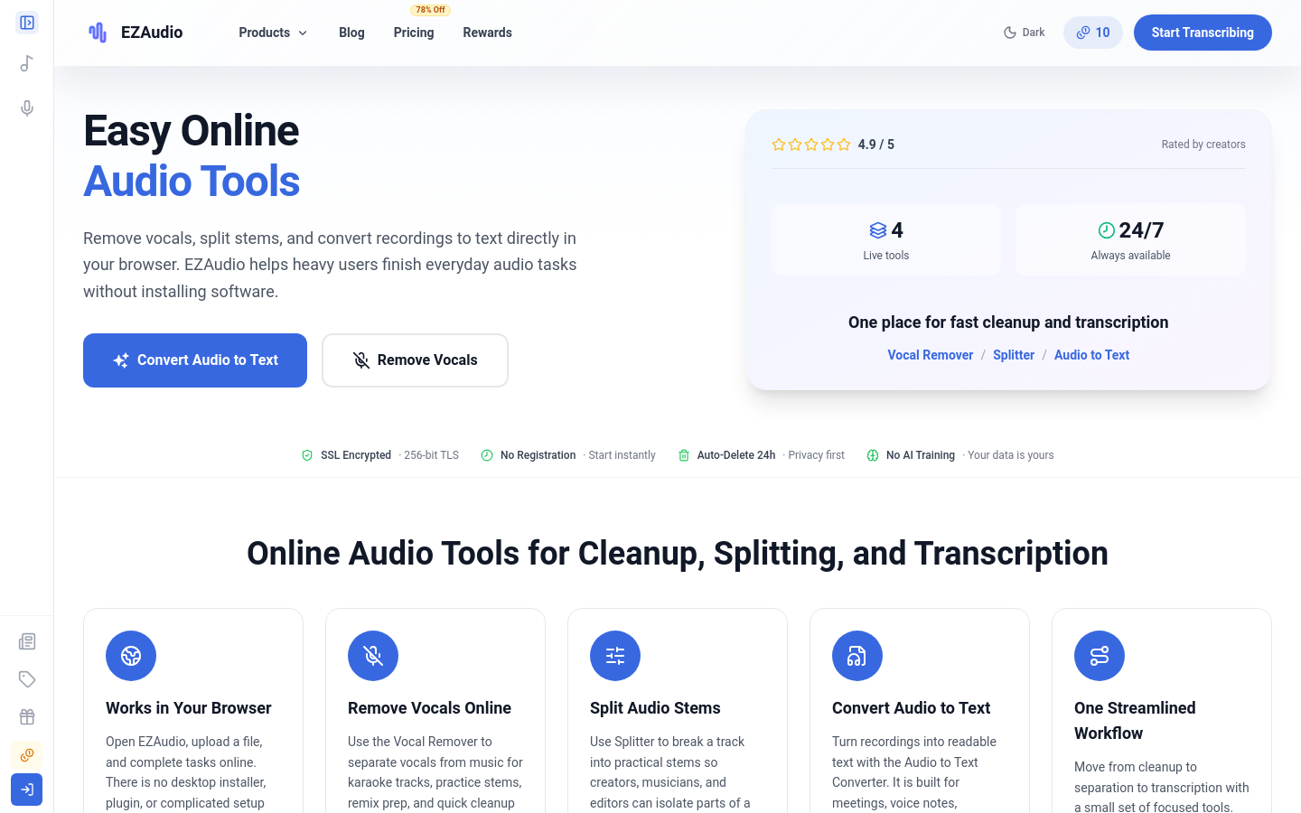 Captured Homepage / Lander