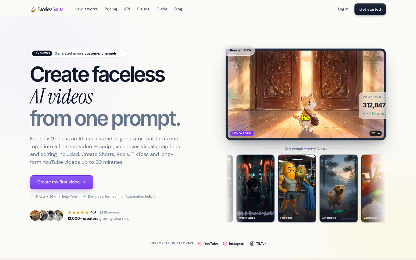 Captured Homepage / Lander