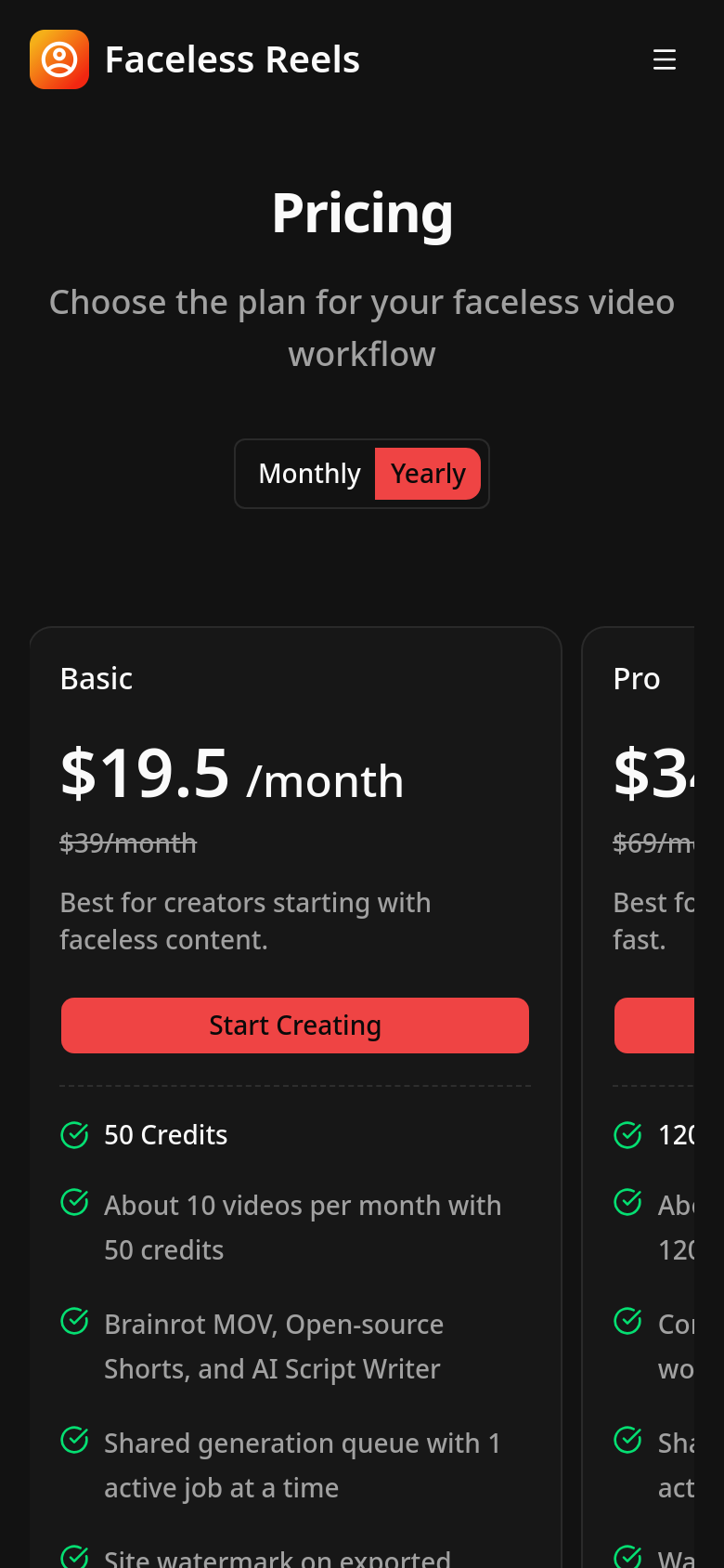 Pricing